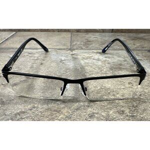 Gant G3024 SBLK Black Half Rim Eyeglasses Frames Spring Hinge 55-17-140-30mm G13